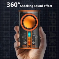 Transparent Mecha Wireless Bluetooth Speaker Sound Light Rhythm Subwoofer TWS Stereo Cyberpunk Music