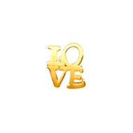 Top Cash Jewellery 999 Pure Gold LOVE Charm [OQR-27]