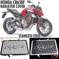 HONDA CB650F CB650 F RADIATOR COVER [ STAINLESS STEEL ] COOLANT NET TANK GUARD ENGINE CRASH BAR WIND