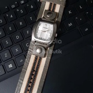 jam tangan fossil gaban abu original preloved cantik murah