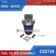 CX0708 FUEL FILTER ASSEMBLY - DIESEL FILTER 495D 495G K4100 K4102 ZH4100 ZH4102 K4100ZD K4100D