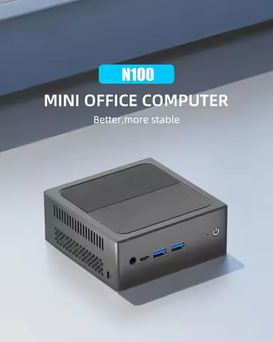 Intel Alder Lake-N Quad Core N100 Mini PC HD DP Dual LAN Wifi5 WiFi6 16G DDR5 1TB NVMe Windows 11 Mi