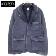 CP Company 5318561A1 Navy Wool Knit Jacket, Size 48