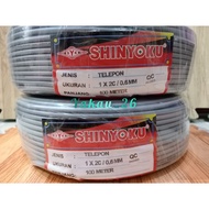 KABEL TELEPON MEREK SHINYOKU/KABEL INSTALASI WALET 100METER ISI 2C/06MM