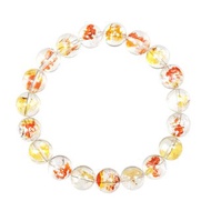 【正佳珠寶】膠花水晶 頂級錦鯉膠花水晶 10.4-10.8mm 錦鯉膠花