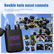 Pek Refreshing Double Hole pek Nasal Herbal Box Energy Bar Energizing Refreshing Gentle Stress Relief Nasal inhaler yumaa