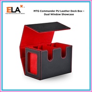 [ELA] MTG Commander PU Leather Deck Box – Dual Window Showcase