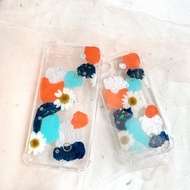 揮毫之間 -法國革命  手繪乾燥花金屬手機殼押花手作手機殼