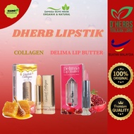D'HERB Lipstik Collagen / Lipstik Delima Lip Butter
