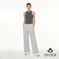 [ANDAR] AIRST Solid Two-Way Wide Pants(4COLOR) Women Clothes korea style Work out clothes Andar Yoga