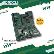 SATA 09014A 120+8PC 1/4 "+3/8 "+1/2 " SOCKET WRENCH SET METRIC - LIFETIME WARRANTY