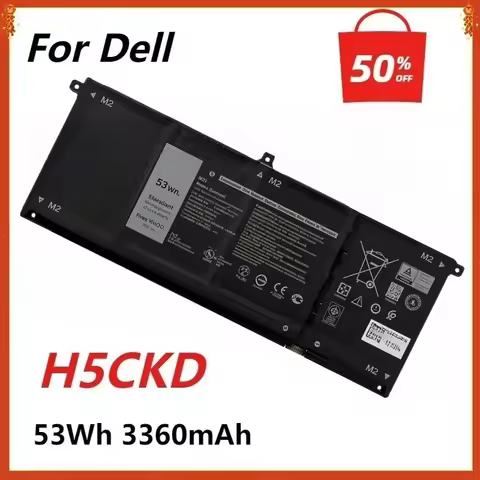 New H5CKD Laptop Battery for Dell Inspiron 5502 5409 5505 5400 2-IN-1 7506 3410 3510 9077G P129G P10