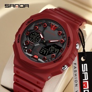 SANDA Large Dial Multifunctional Urban Waterproof Men's Watch 6200