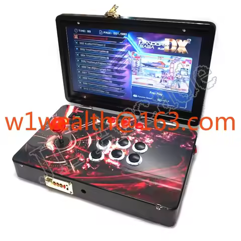 DX Box 720P HD 14-Inch 3D Portable Arcade Console Folding Console 26800 1 Coin Pusher Moonlight Mini