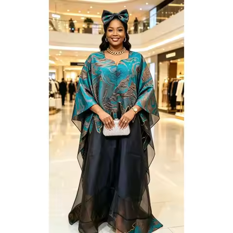 Abayas African Dresses for Women Traditional Africa Clothing Dashiki Ankara Gown Robe Muslim Kaftan 