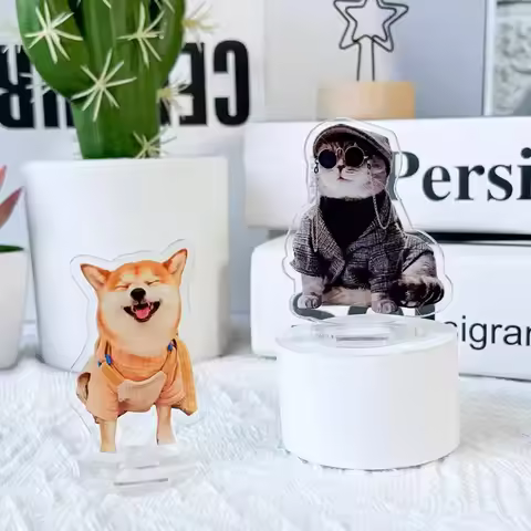 Acrylic Pet Stand Custom Wholesale Lovely Dogs Cats Photo Standee Fashion Figures Desktop Display St