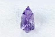 [Disk水晶][極品收藏]清透高淨度紫水晶雙尖晶柱(可打洞當靈擺墜子)HG05