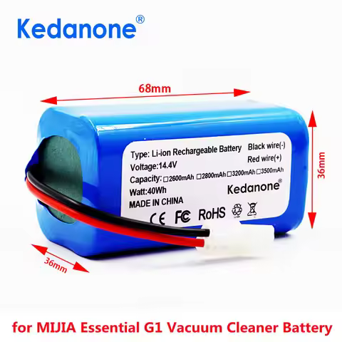 14.4V 4000mAh Li-ion Battery For Panasonic MC-WRC53 For FLYCO FC96O1/FC96O2For PUPPYOO R3O/R3O PRO F