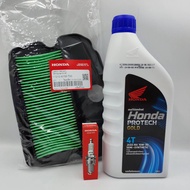 เซต น้ำมันเครื่อง+หัวเทียน+ไส้กรอง W110I /W125I 08233-2MAK9LT1/ 31917-KPH-901/ 17210-K1M-T00 แท้เบิก