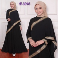 hk3 ABAYA SARI INDIA IBU DAN ANAK//ABAYA HITAM TURKEY N-3046