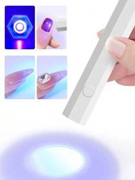 美甲LED燈，USB供電適用於凝膠指甲快速乾燥的UV燈和固化指甲燈