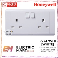 Honeywell R2747WHI 2 Gang 13A SP Switched Socket Outlet