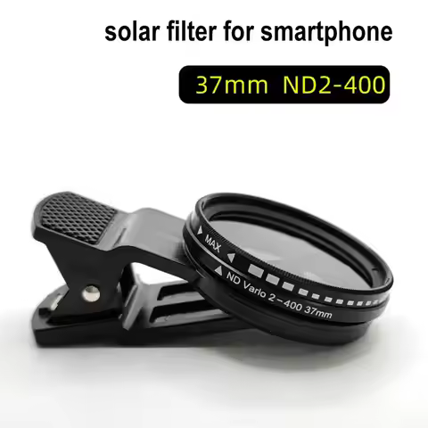 For Mobile Phone Camera Lens For iPhone Phone Lens Filter With Clip For Smartphone Universal ND2-400