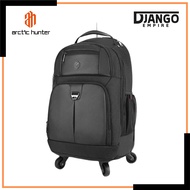 Arctic Hunter i-Cruise Trolley Bag 4 Wheels 360 degree Multicompartment Laptop Backpack(15.6")