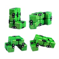 QiYi 2x2 Crazy Cube  Endless Magic Infinite Cube Relax Relieve Pressure 2 Layers Cube Fingertip Toy 