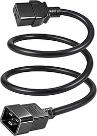 14AWG Heavy Duty C19 to C20 Power Cord - 6FT IEC 320 C19 Female to C20 Male Extension Cable - 15A/25