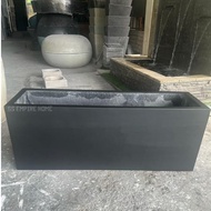 RUDI PB8 Fiberglass 3 feet Planter box Flower Pot Pasu Bunga Garden Taman Plant Pokok Fiber Square O