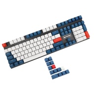 YMDK Double Shot 108 Dyed PBT Shine Through OEM Profile Keycap Rainbow Carbon Sunset Backlit Keycaps