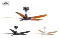 [46inch Deka Kronos]Slim Ceiling Fan DC Motor Ceiling Fan with Remote Black Walnut Wood Kipas Angin(