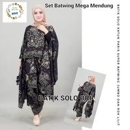 MEGA MENDUNG SET BATWING BATIK LILIT BATIK SOLO BSO  / Setelan Kebaya Modern 2023 / Setelan Kebaya R