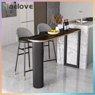 Marble Bar Table Dining Table Leaning Wall Table Cafe Shop Console Table high footed table