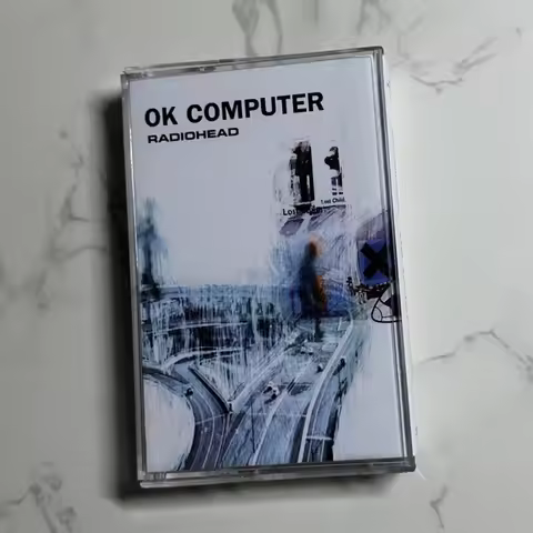 Western 90s Indie Rock Music Cassette Tape, City Road Art Illustration Cover, Atmospheric Rock Track