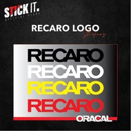 [READY STOCK] RECARO Sticker Stiker Racing Motorsport Sticker Kereta Waterproof Car Motor Laptop Desktop Helmet Vinyl De