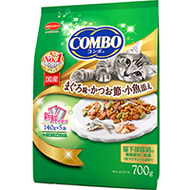 組合貓乾鮪魚口味配鰹魚片和小魚 700g