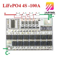 Mạch Bảo Vệ Pin Lithium 12V 100a 4S Bms Li-Ion Lifepo4 Life Lmo