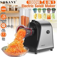 Electric Salad Maker Fruit Slicer Cutter Vegetable Grater Cheese Chopper