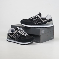New Balance 574 Black Gray Men's Shoes Unisexs