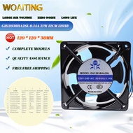 GH12038HA2SL Cooler Fan  For Computer Cabinet Cooling Fan  50/60Hz 0.14A 21W 12cm 12038 Small AC Axi