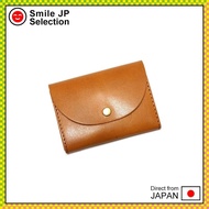 SKY DARTS Mini Wallet Coin Purse Card Case Tochigi Leather Flap Design Natural Cowhide Made in Japan