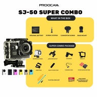 🔥READY STOCK🔥NEW PROOCAM Sj50 HD 1080p Full 2.0 Inch Action Sport Camera for Travel Full Set with ac