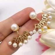 Dior Jadior珍珠扇形耳環