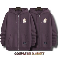 (CONTENTS 2 ZIPPER JACKETS) Couple zipper jackets Couple zipper jackets 2 pcs thick Couple zipper ja