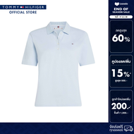 Tommy Hilfiger เสื้อโปโล ผู้หญิง รุ่น WW0WW43224 C1O - สีน้ำเงิน ทรง Regular Fit