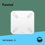 Yunmai Smart Body Fat Scale X [Global Edition, 13 Data Analyse, BMI, Visceral Fat, USB Charge]