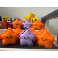 Colourful STAR Clicky keychain