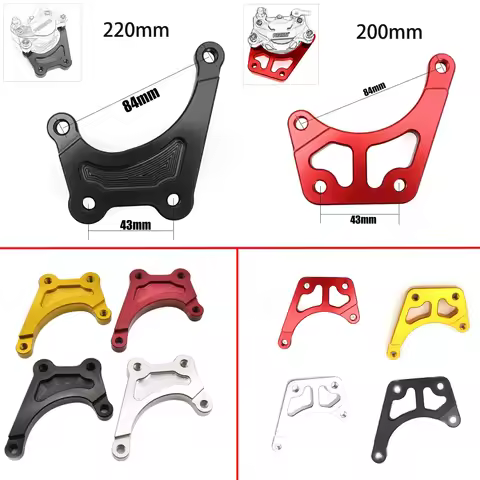 Bracket Adapter for 84mm Brake Caliper for 200mm Disc or 220mm Disc Rotor front wheel or rear wheel